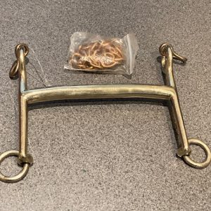 CL-SMGW Sprenger HS Mullen Gold Weymouth with Gold Cheeks and Curb Chain - Now just £120.00   (L)