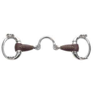 L-014526 Leather Gag Bit with Moon Link