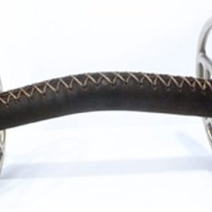 JW24 John Whitaker 5 Point Gag Bit Leather Mouth